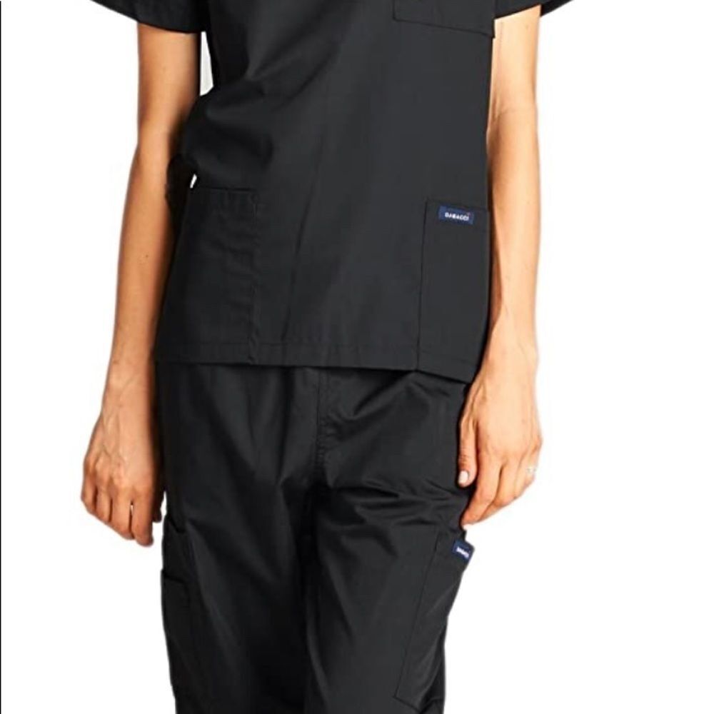 Dagacci Scrubs Medical Uniform Unisex Scrubs Set Top and Pants XS​​​​​​